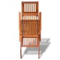 vidaXL Tumbona de jardín con reposapiés de madera maciza de acacia vidaXL Tumbona de jardín con reposapiés de madera maciza de acacia