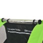 vidaXL Remolque para bicicletas gris y verde 30 kg vidaXL Remolque para bicicletas gris y verde 30 kg
