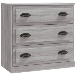 vidaXL Aparador de madera contrachapada gris Sonoma 70x35,5x67,5 cm