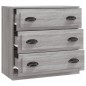 vidaXL Aparador de madera contrachapada gris Sonoma 70x35,5x67,5 cm vidaXL Aparador de madera contrachapada gris Sonoma 70x35,5x67,5 cm