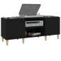 vidaXL Mueble para discos madera contrachapada negro 121x38x48 cm vidaXL Mueble para discos madera contrachapada negro 121x38x48 cm