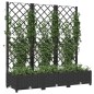 vidaXL Jardinera con enrejado PP negro 120x40x121,5cm vidaXL Jardinera con enrejado PP negro 120x40x121,5cm