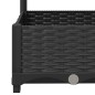 vidaXL Jardinera con enrejado PP negro 120x40x121,5cm vidaXL Jardinera con enrejado PP negro 120x40x121,5cm