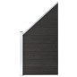 vidaXL Panel de valla WPC gris 95x(105-180) cm vidaXL Panel de valla WPC gris 95x(105-180) cm
