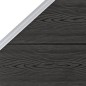 vidaXL Panel de valla WPC gris 95x(105-180) cm vidaXL Panel de valla WPC gris 95x(105-180) cm
