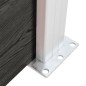 vidaXL Panel de valla WPC gris 95x(105-180) cm vidaXL Panel de valla WPC gris 95x(105-180) cm