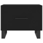 vidaXL Mesas de centro 2 uds madera de ingeniería negro 50x50x40 cm vidaXL Mesas de centro 2 uds madera de ingeniería negro 50x50x40 cm