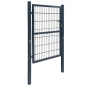 vidaXL Cancela de valla 2D individual gris antracita 106x210 cm