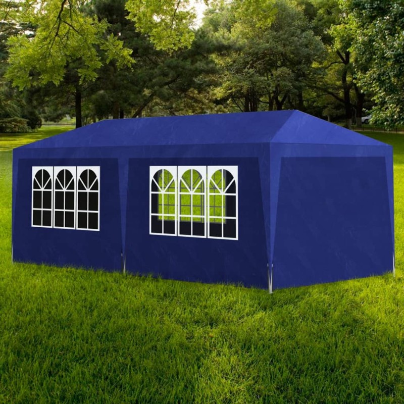 vidaXL Carpa para fiestas azul 3x6 m vidaXL Carpa para fiestas azul 3x6 m