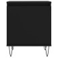 vidaXL Mesitas de noche 2 uds madera de ingeniería negro 40x30x50 cm vidaXL Mesitas de noche 2 uds madera de ingeniería negro 40x30x50 cm