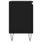 vidaXL Mesitas de noche 2 uds madera de ingeniería negro 40x30x50 cm vidaXL Mesitas de noche 2 uds madera de ingeniería negro 40x30x50 cm