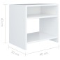 vidaXL Mesitas de noche 2 uds madera contrachapada blanco 40x30x40 cm vidaXL Mesitas de noche 2 uds madera contrachapada blanco 40x30x40 cm