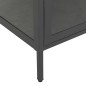 vidaXL Vitrina de acero y vidrio templado gris antracita 90x40x180 cm