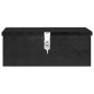 vidaXL Caja de almacenaje de aluminio negro 60x23,5x23 cm vidaXL Caja de almacenaje de aluminio negro 60x23,5x23 cm