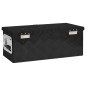 vidaXL Caja de almacenaje de aluminio negro 60x23,5x23 cm vidaXL Caja de almacenaje de aluminio negro 60x23,5x23 cm