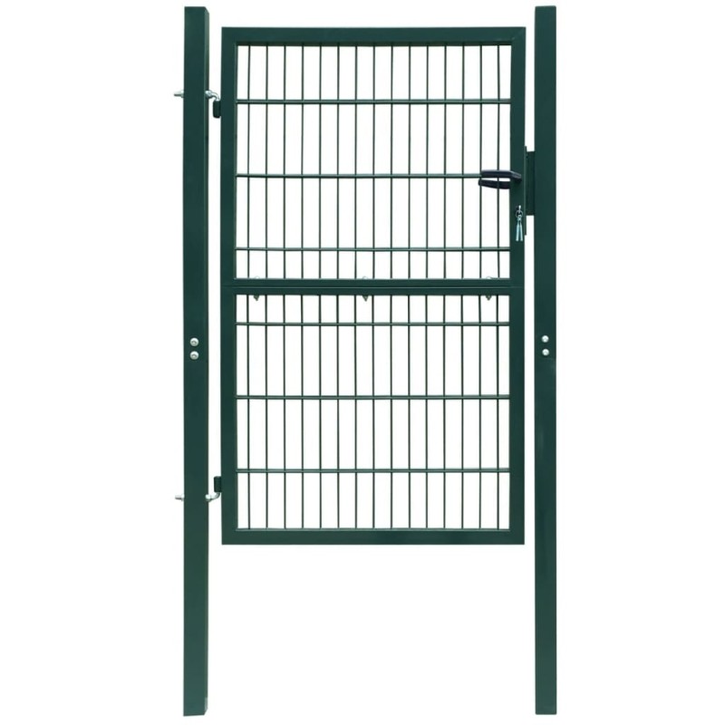 vidaXL Cancela de valla 2D individual verde 106x230 cm vidaXL Cancela de valla 2D individual verde 106x230 cm