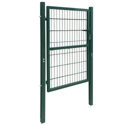 vidaXL Cancela de valla 2D individual verde 106x230 cm