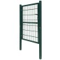 vidaXL Cancela de valla 2D individual verde 106x230 cm vidaXL Cancela de valla 2D individual verde 106x230 cm