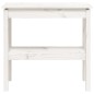 vidaXL Mesa consola de madera maciza de pino blanco 80x40x75 cm vidaXL Mesa consola de madera maciza de pino blanco 80x40x75 cm