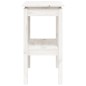 vidaXL Mesa consola de madera maciza de pino blanco 80x40x75 cm vidaXL Mesa consola de madera maciza de pino blanco 80x40x75 cm