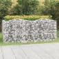 vidaXL Arriate de gaviones forma arco hierro galvanizado 200x100x100cm vidaXL Arriate de gaviones forma arco hierro galvanizado 200x100x100cm