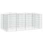 vidaXL Arriate de gaviones forma arco hierro galvanizado 200x100x100cm vidaXL Arriate de gaviones forma arco hierro galvanizado 200x100x100cm