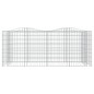 vidaXL Arriate de gaviones forma arco hierro galvanizado 200x100x100cm vidaXL Arriate de gaviones forma arco hierro galvanizado 200x100x100cm