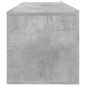 vidaXL Mueble para TV madera contrachapada gris hormigón 100x30x30 cm