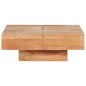 vidaXL Mesa de centro de madera maciza de acacia 80x80x28 cm vidaXL Mesa de centro de madera maciza de acacia 80x80x28 cm