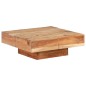 vidaXL Mesa de centro de madera maciza de acacia 80x80x28 cm vidaXL Mesa de centro de madera maciza de acacia 80x80x28 cm