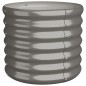 vidaXL Jardinera de acero con recubrimiento en polvo gris 40x40x36 cm vidaXL Jardinera de acero con recubrimiento en polvo gris 40x40x36 cm