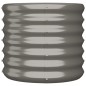 vidaXL Jardinera de acero con recubrimiento en polvo gris 40x40x36 cm vidaXL Jardinera de acero con recubrimiento en polvo gris 40x40x36 cm