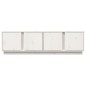 vidaXL Mueble de TV madera maciza de pino blanco 140x40x40 cm