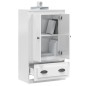 vidaXL Aparador de madera contrachapada blanco brillo 60x35,5x103,5 cm vidaXL Aparador de madera contrachapada blanco brillo 60x35,5x103,5 cm