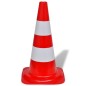 vidaXL Conos de tráfico reflectantes 10 unidades rojo y blanco 50 cm vidaXL Conos de tráfico reflectantes 10 unidades rojo y blanco 50 cm