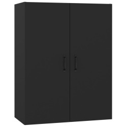 vidaXL Armario colgante de madera contrachapada negro 69,5x34x90 cm