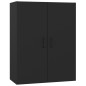 vidaXL Armario colgante de madera contrachapada negro 69,5x34x90 cm vidaXL Armario colgante de madera contrachapada negro 69,5x34x90 cm