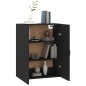 vidaXL Armario colgante de madera contrachapada negro 69,5x34x90 cm vidaXL Armario colgante de madera contrachapada negro 69,5x34x90 cm