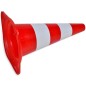 vidaXL Conos de tráfico reflectantes 10 unidades rojo y blanco 50 cm vidaXL Conos de tráfico reflectantes 10 unidades rojo y blanco 50 cm