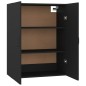 vidaXL Armario colgante de madera contrachapada negro 69,5x34x90 cm vidaXL Armario colgante de madera contrachapada negro 69,5x34x90 cm