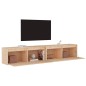 vidaXL Armario de pared 2 uds madera maciza de pino 100x30x35 cm vidaXL Armario de pared 2 uds madera maciza de pino 100x30x35 cm