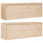 vidaXL Armario de pared 2 uds madera maciza de pino 100x30x35 cm vidaXL Armario de pared 2 uds madera maciza de pino 100x30x35 cm