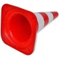 vidaXL Conos de tráfico reflectantes 10 unidades rojo y blanco 50 cm vidaXL Conos de tráfico reflectantes 10 unidades rojo y blanco 50 cm