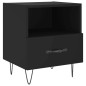 vidaXL Mesitas de noche 2 uds madera ingeniería negro 40x35x47,5 cm vidaXL Mesitas de noche 2 uds madera ingeniería negro 40x35x47,5 cm