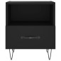 vidaXL Mesitas de noche 2 uds madera ingeniería negro 40x35x47,5 cm vidaXL Mesitas de noche 2 uds madera ingeniería negro 40x35x47,5 cm