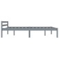 vidaXL Estructura de cama de madera maciza de pino gris 120x200 cm