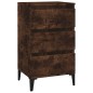 vidaXL Mesita de noche madera contrachapada roble ahumado 40x35x70 cm vidaXL Mesita de noche madera contrachapada roble ahumado 40x35x70 cm