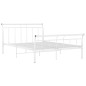 vidaXL Estructura de cama de metal blanco 140x200 cm vidaXL Estructura de cama de metal blanco 140x200 cm