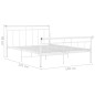 vidaXL Estructura de cama de metal blanco 140x200 cm vidaXL Estructura de cama de metal blanco 140x200 cm