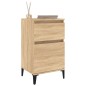 vidaXL Mesitas de noche 2 uds color roble sonoma 40x35x70 cm